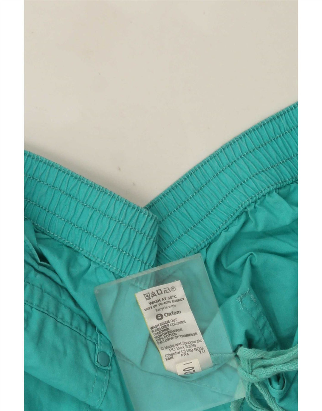 Bermuda da donna Marks & Spencer UK 16 Large W36 L18 Turchese
