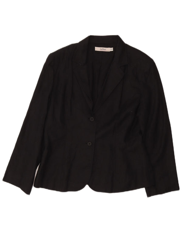 Giacca blazer da donna a 2 bottoni Inwear UK 14 grande acetato nero