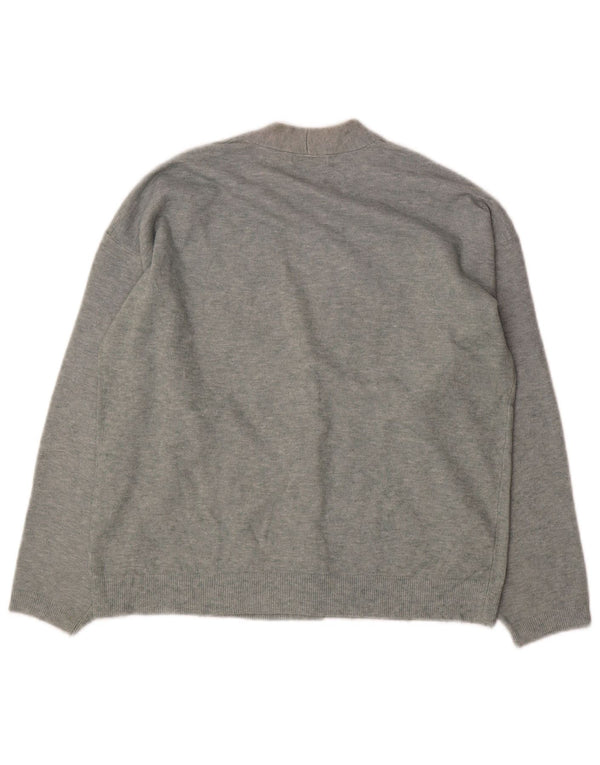 Maglione cardigan oversize da donna Massimo Dutti UK 6 XS Grigio