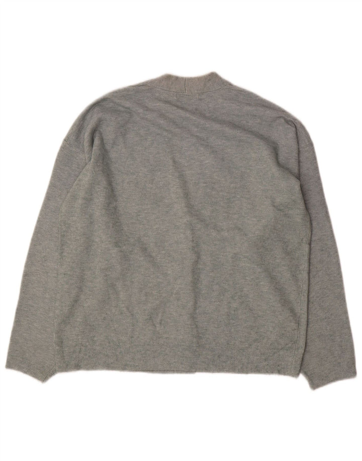 Maglione cardigan oversize da donna Massimo Dutti UK 6 XS Grigio