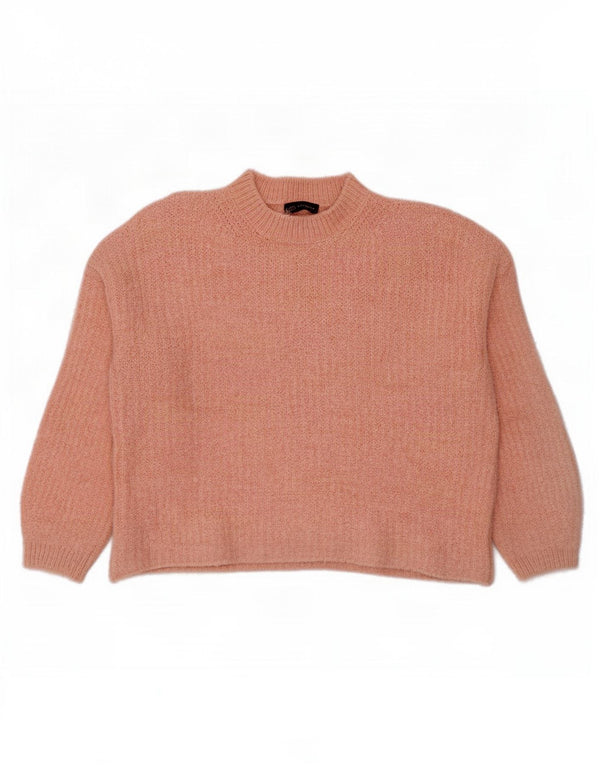 Maglione maglione a collo alto da donna Marks & Spencer UK 14 Rosa medio