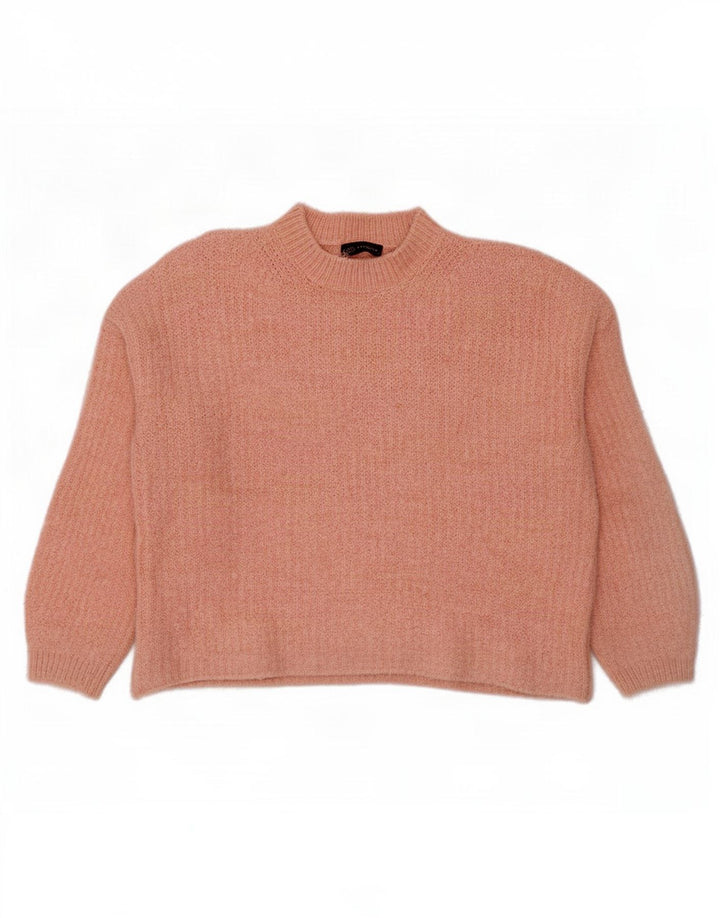 Maglione maglione a collo alto da donna Marks & Spencer UK 14 Rosa medio