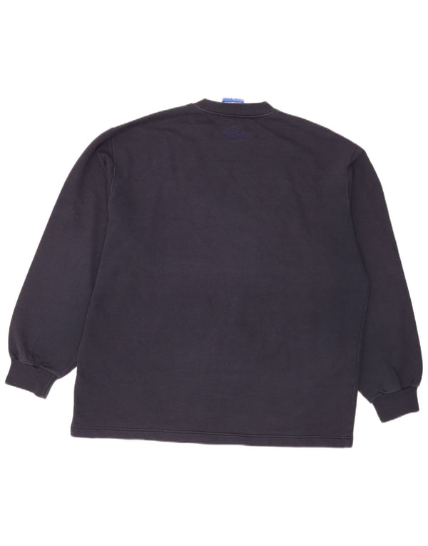 Umbro Mens Graphic Sweatshirt Jumper XL Navy Blue Cotton