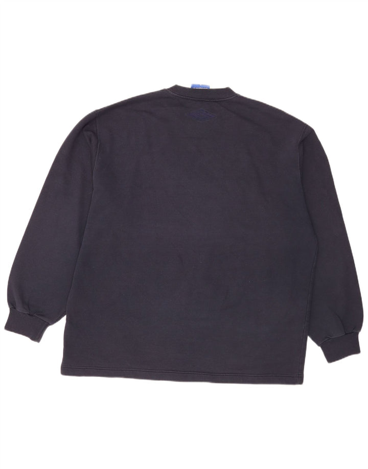 Felpa grafica da uomo Umbro Jumper XL in cotone blu navy
