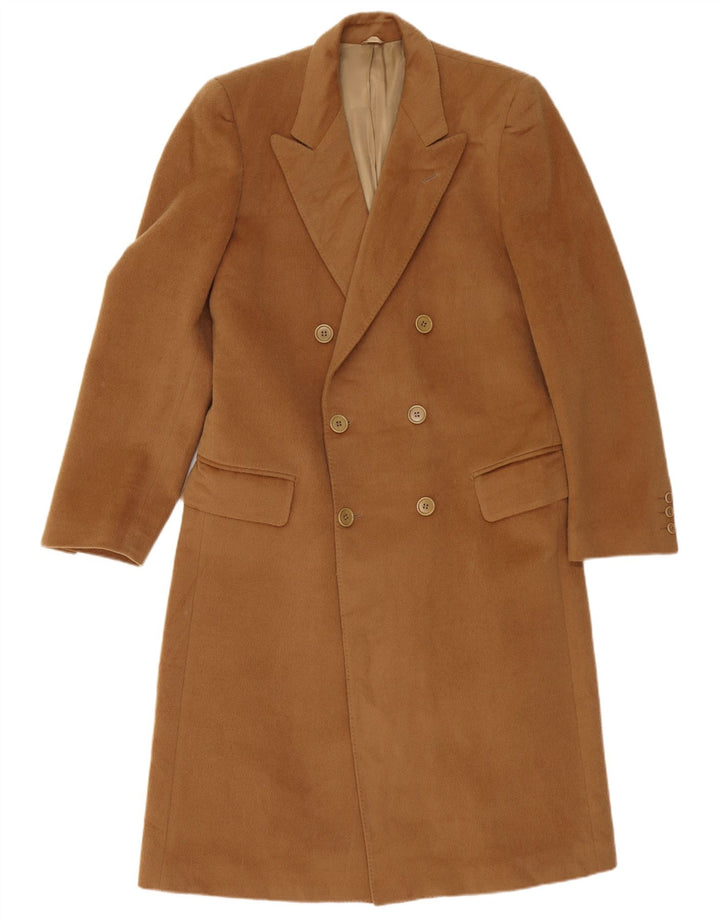 Cappotto doppiopetto da donna Elle 2XL in lana marrone
