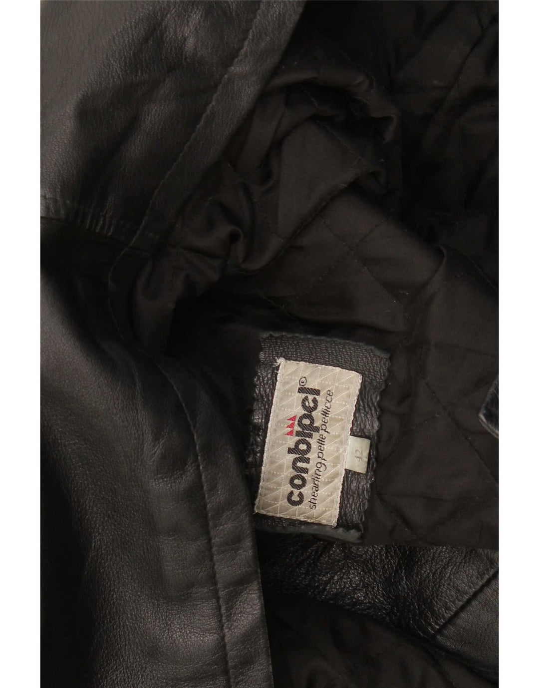 Giacca in pelle da donna vestibilità ampia Conbipel IT 42 media nera