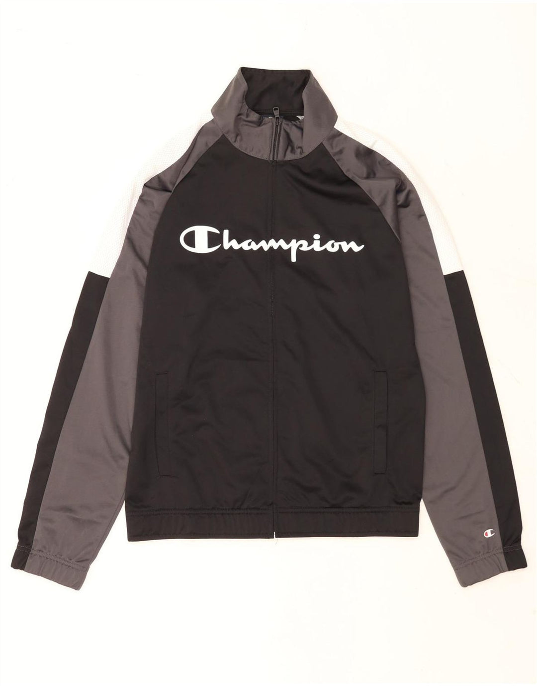 Giacca da tuta grafica da uomo Champion, color block medio nero