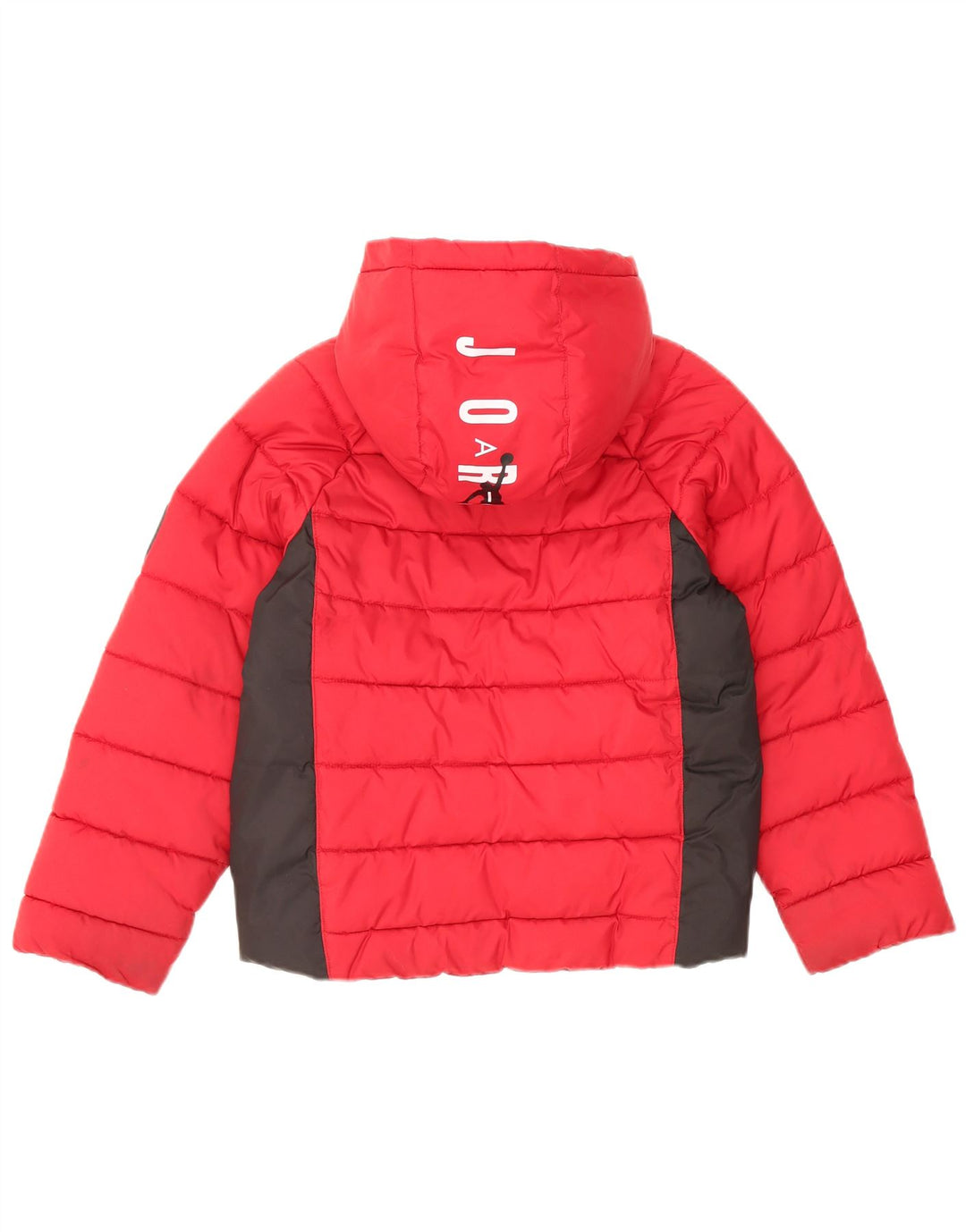 Giacca imbottita con cappuccio con grafica Jordan da bambino, 8-9 anni, piccola, colore rosso
