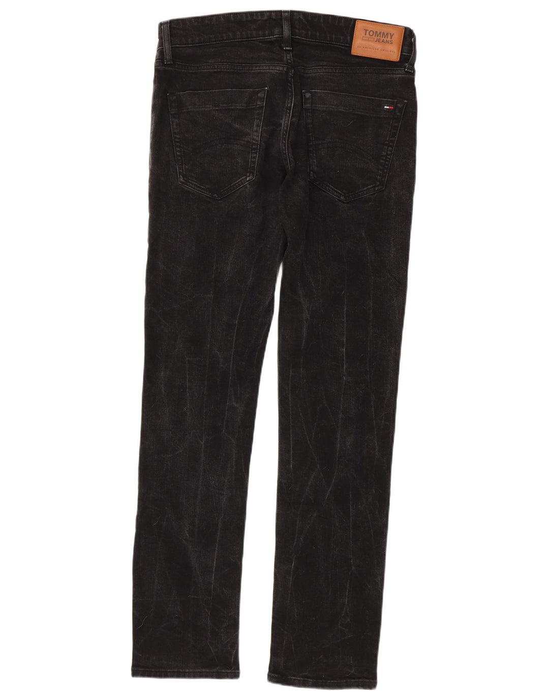 Jeans slim da uomo Tommy Hilfiger W32 L32 cotone nero