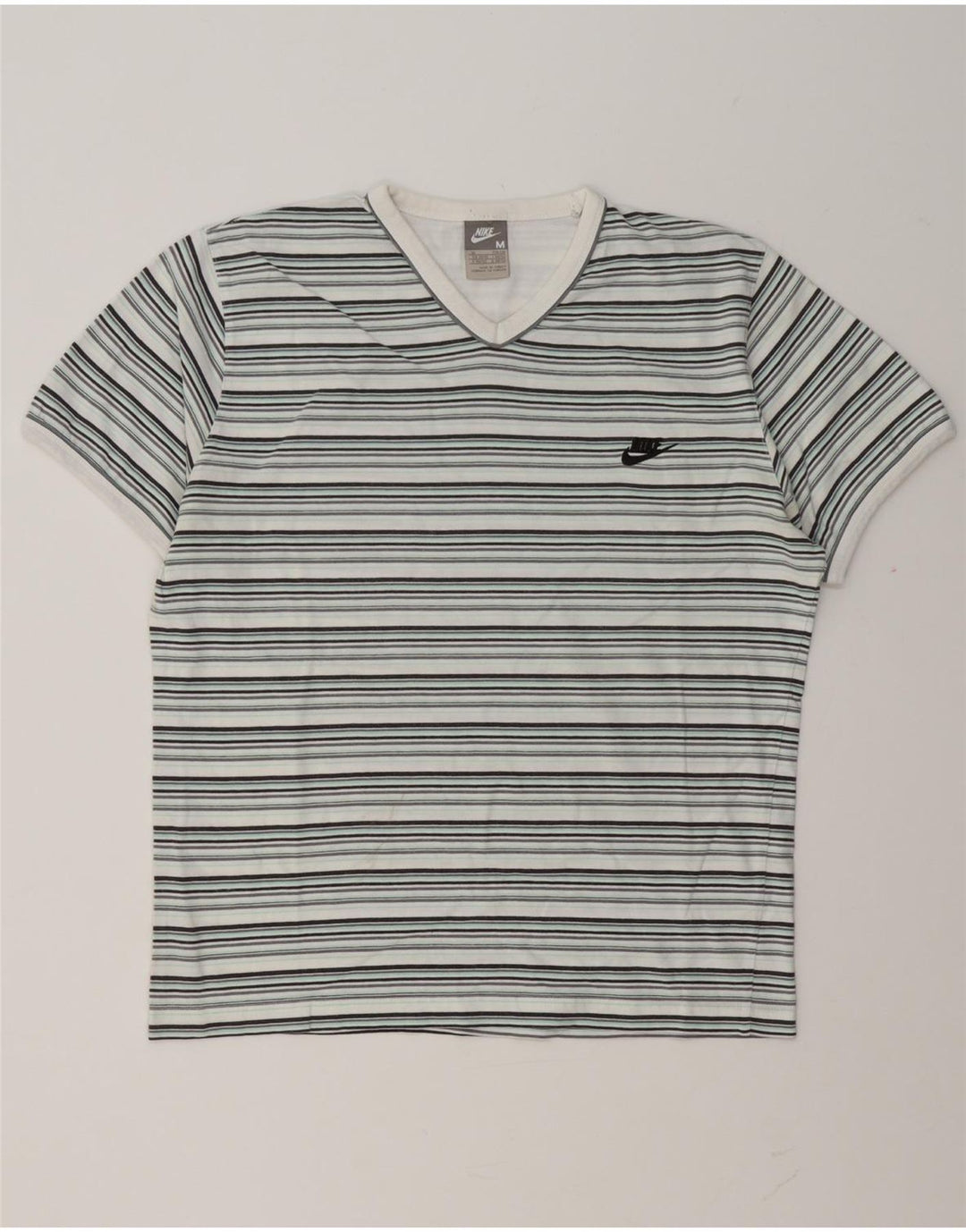 T-shirt da uomo Nike Top a righe multicolori medie