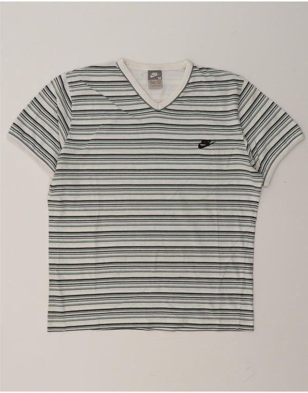 T-shirt da uomo Nike Top a righe multicolori medie