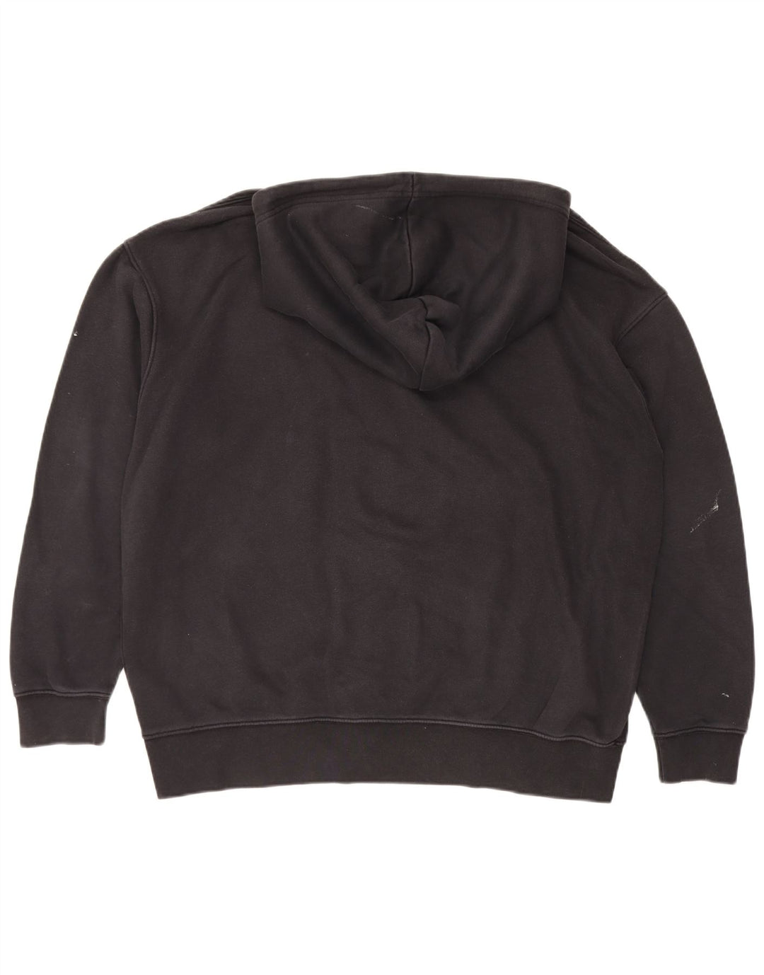 NIKE Womens Oversized Hoodie Jumper UK 14 Medium Black Cotton