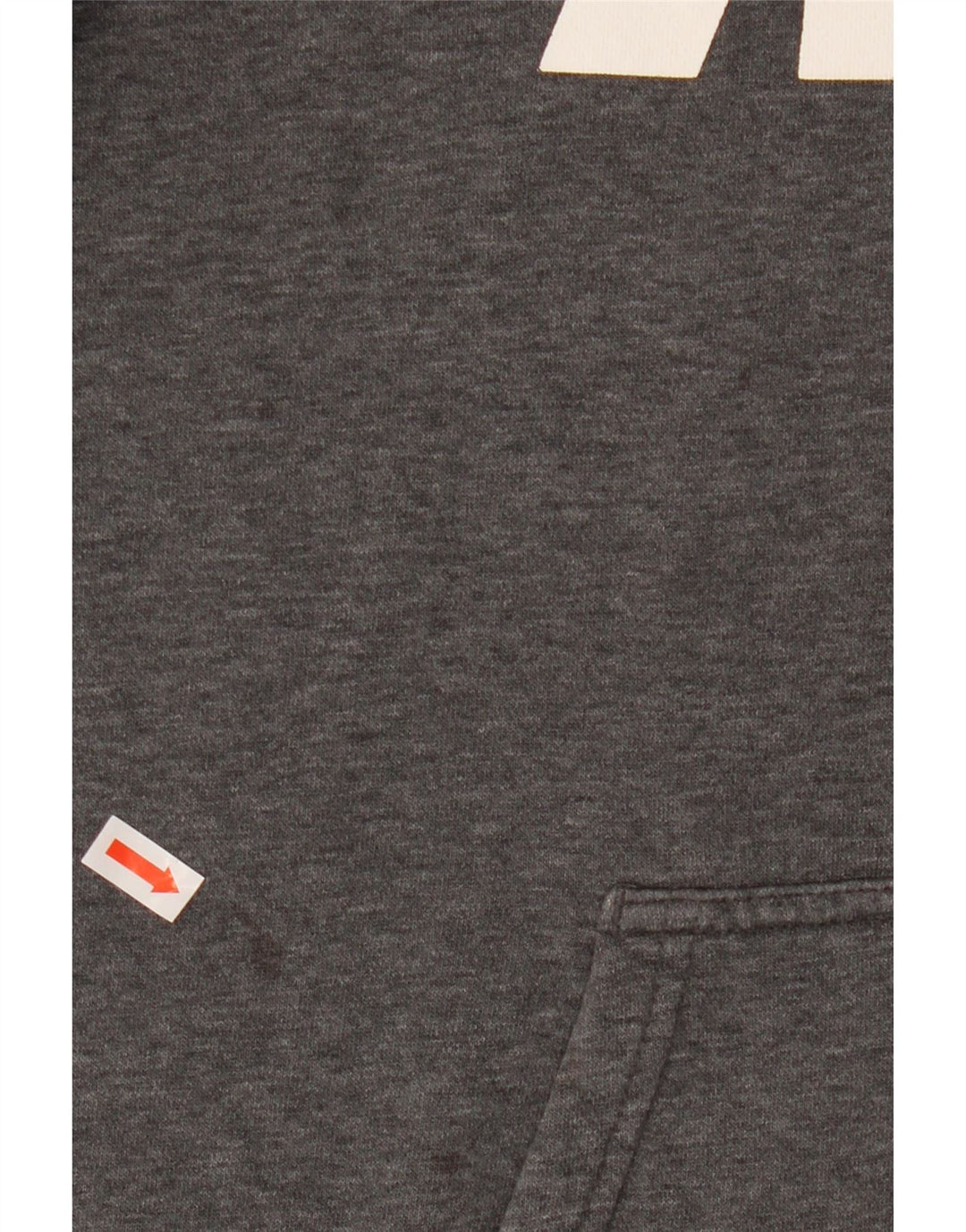 Felpa con cappuccio grafica Nike da uomo, grande, cotone chiazzato grigio