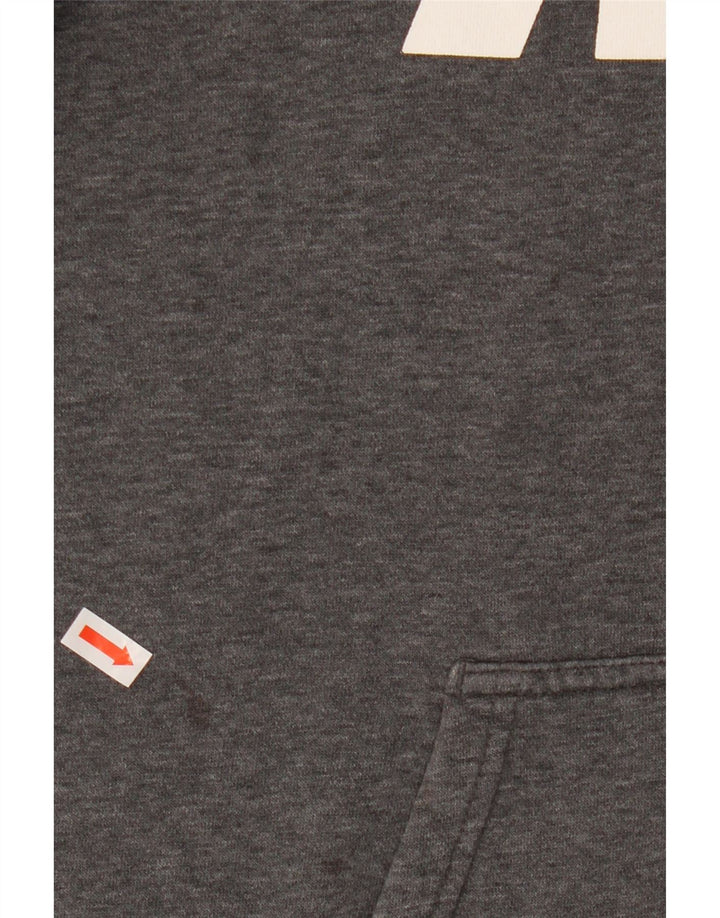 Felpa con cappuccio grafica Nike da uomo, grande, cotone chiazzato grigio