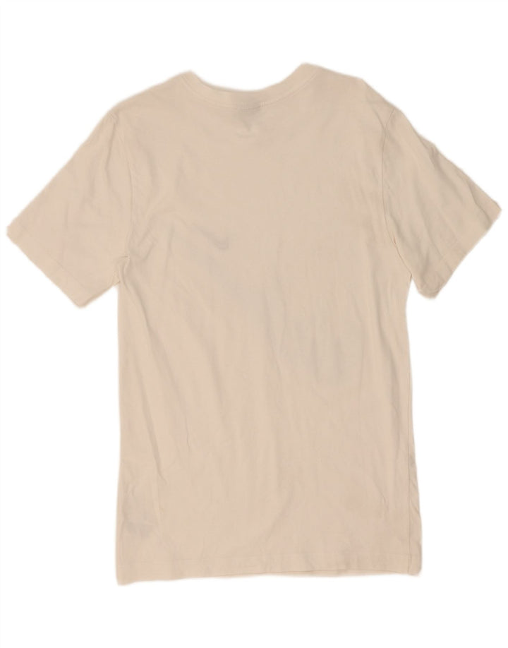 T-shirt grafica da uomo Nike Top Small in cotone bianco