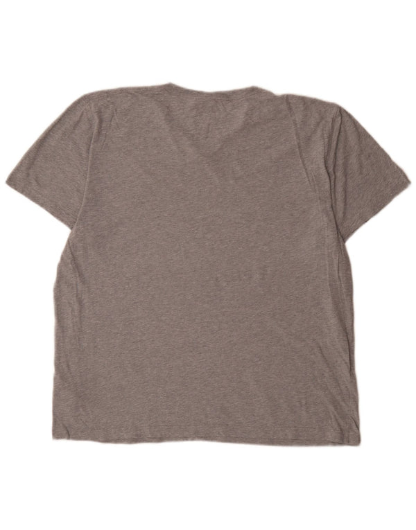 T-shirt da uomo Abercrombie & Fitch XL in cotone mélange grigio