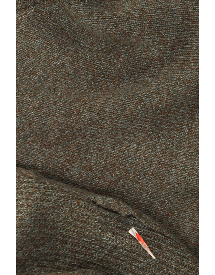 Maglione cardigan vintage da uomo 2XL color kaki