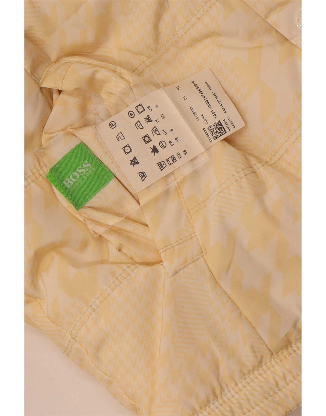 Giacca imbottita reversibile da donna Hugo Boss UK 8 Small Beige Poliestere