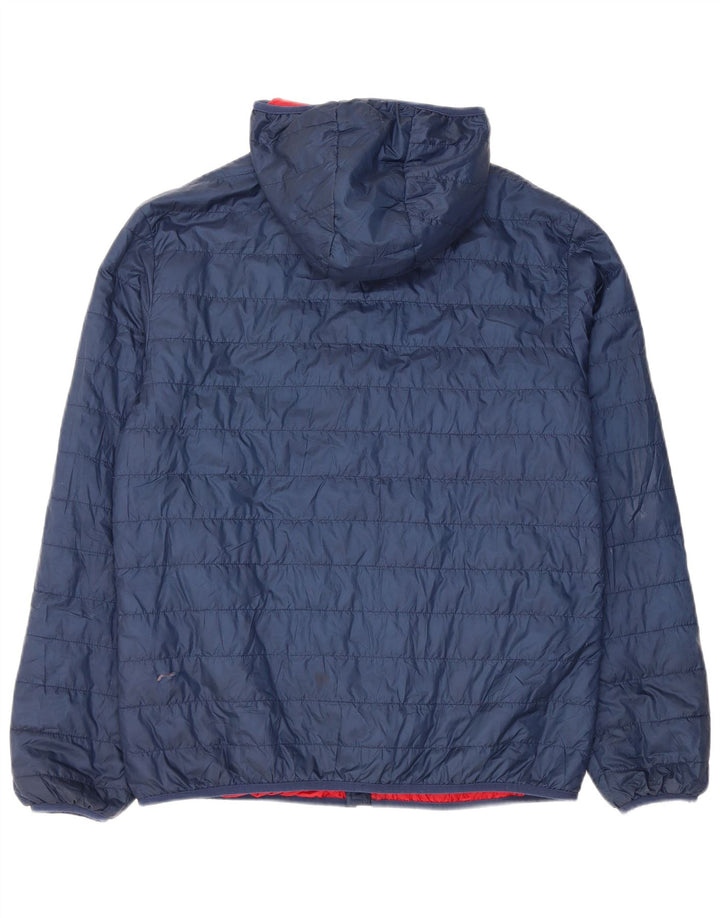 Giacca imbottita con cappuccio da uomo Umbro UK 40 Large in poliestere blu navy
