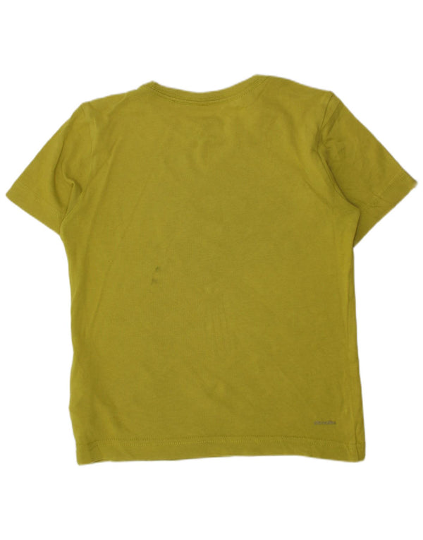 T-shirt grafica ADIDAS da bambino Climalite 5-6 anni in cotone verde