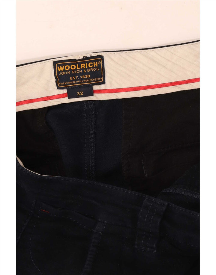 Pantaloni chino regolari da uomo Woolrich W32 L29 Blu Navy