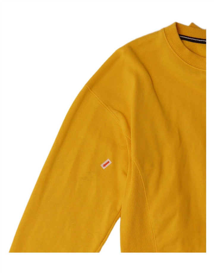 SUPERDRY Womens Oversized Sweatshirt Jumper UK 8 Small Yellow Cotton Vintage Superdry and Second-Hand Superdry from Messina Hembry 