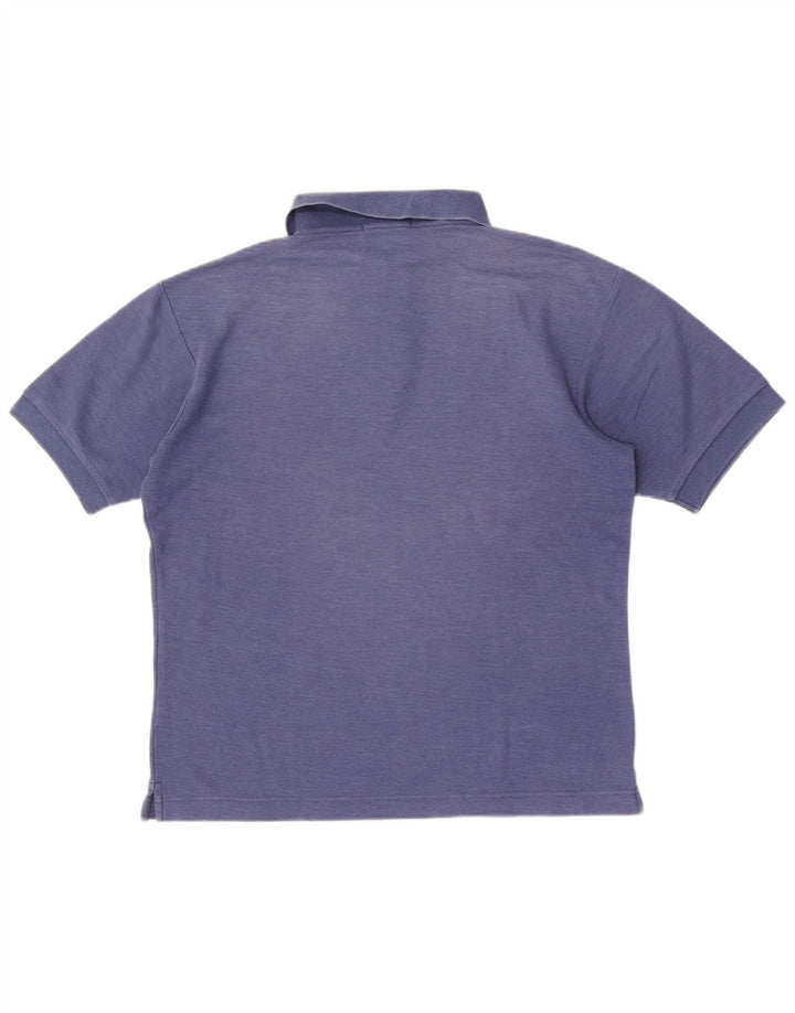Polo da uomo Fila Small in cotone blu