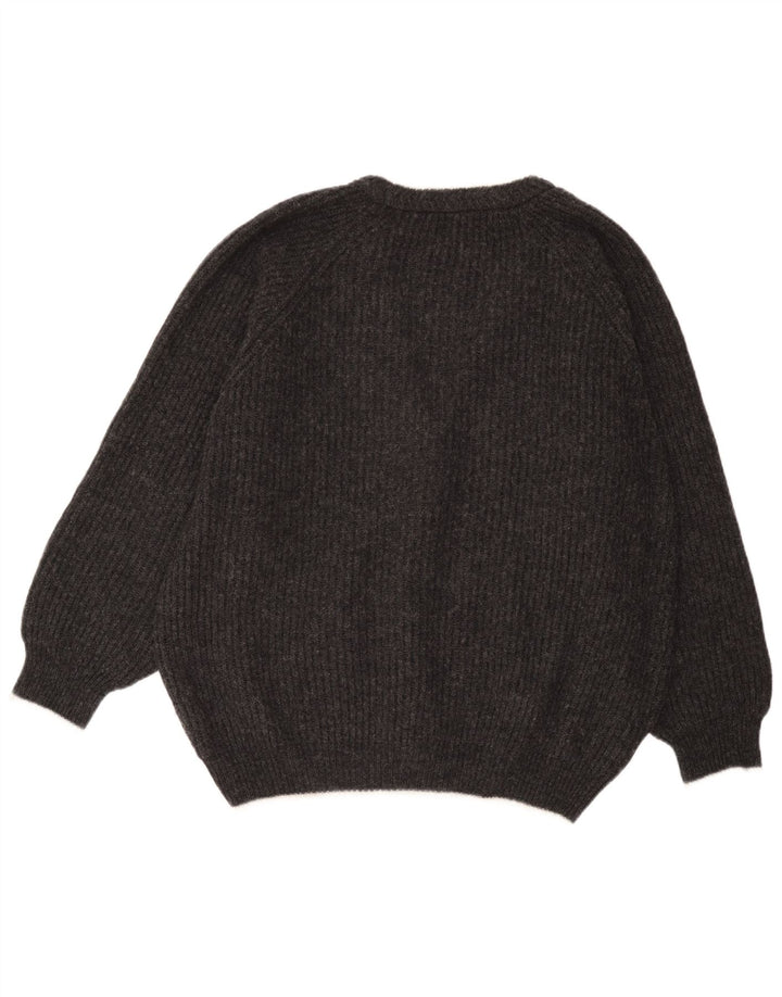 Maglione cardigan da uomo Levi's XL in lana vergine a righe grigie