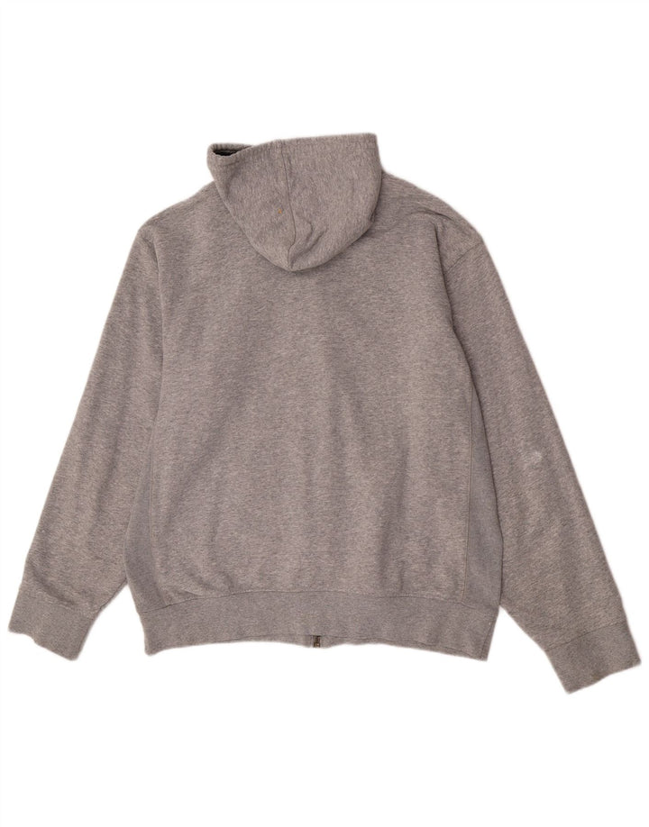 Maglione con cappuccio e zip da uomo Timberland grande in cotone grigio