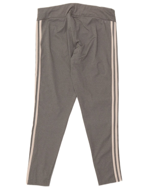 Leggings ADIDAS Climalite da donna UK 16/18 Large Grigio Poliestere