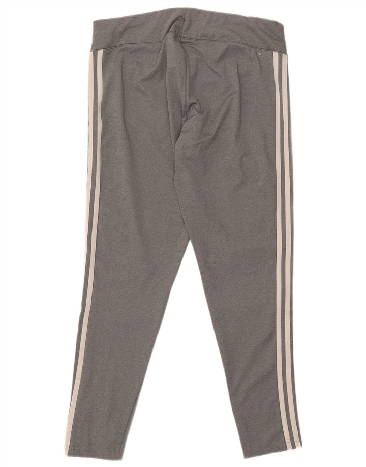 Leggings ADIDAS Climalite da donna UK 16/18 Large Grigio Poliestere