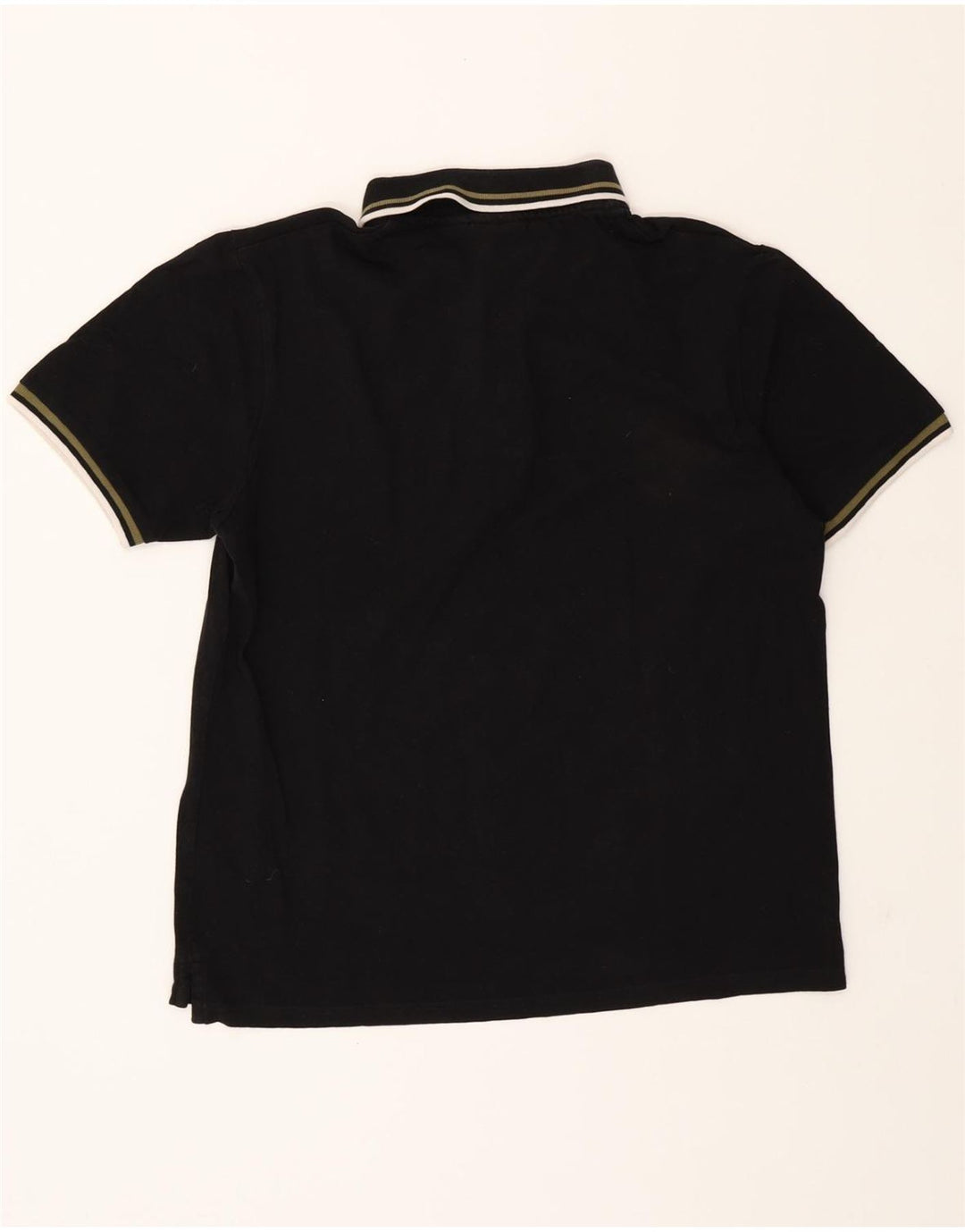 FILA Mens Polo Shirt XL Black Cotton Vintage Fila and Second-Hand Fila from Messina Hembry 