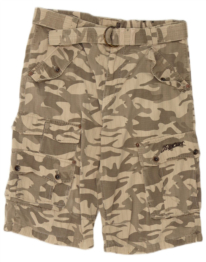 Pantaloncini cargo da uomo Rip Curl W36 Large Beige Camouflage Cotton