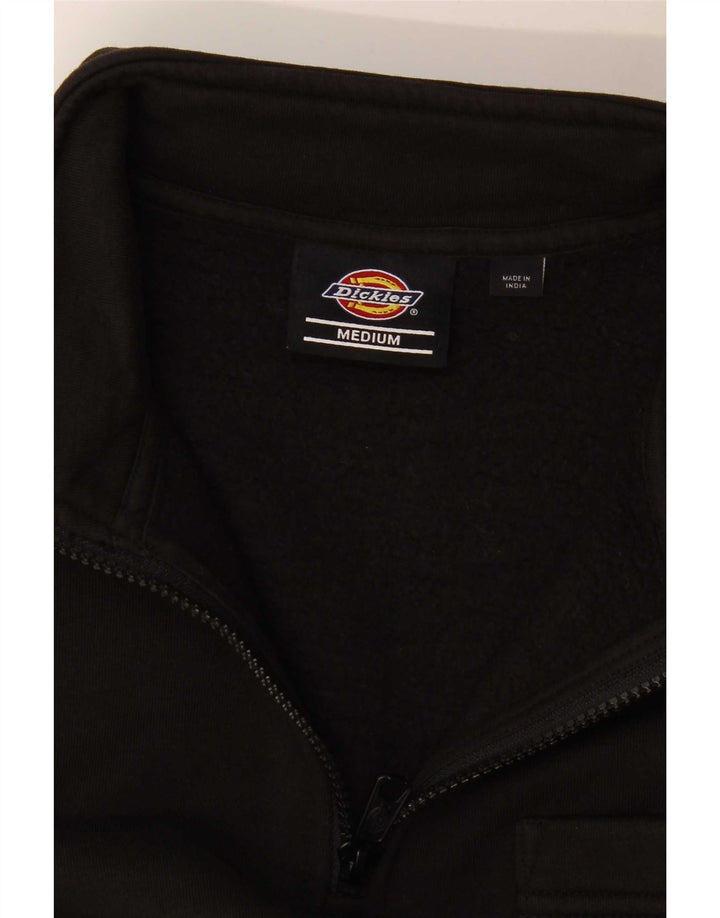 Dickies Felpa con collo con zip da donna Maglione UK 14 Medio Nero