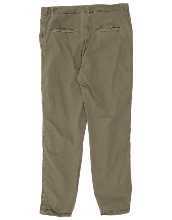 Pantaloni chino dritti da donna Marks & Spencer UK 12 medio W30 L28 kaki