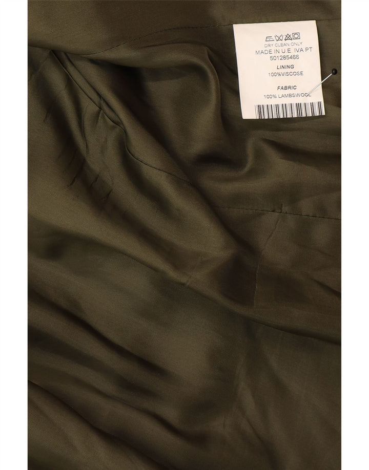 Giacca blazer vintage da donna a 4 bottoni EU 48 2XL classica scozzese multicolore