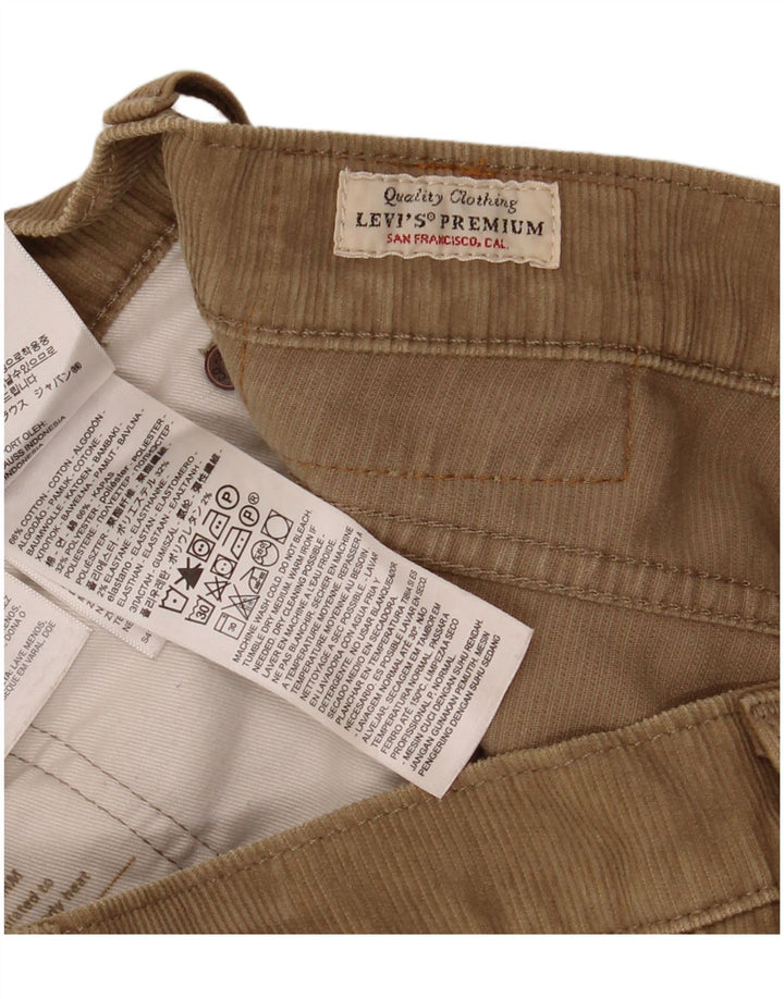 Pantaloni Levi's da uomo 511 slim in velluto a coste W32 L34 cotone marrone