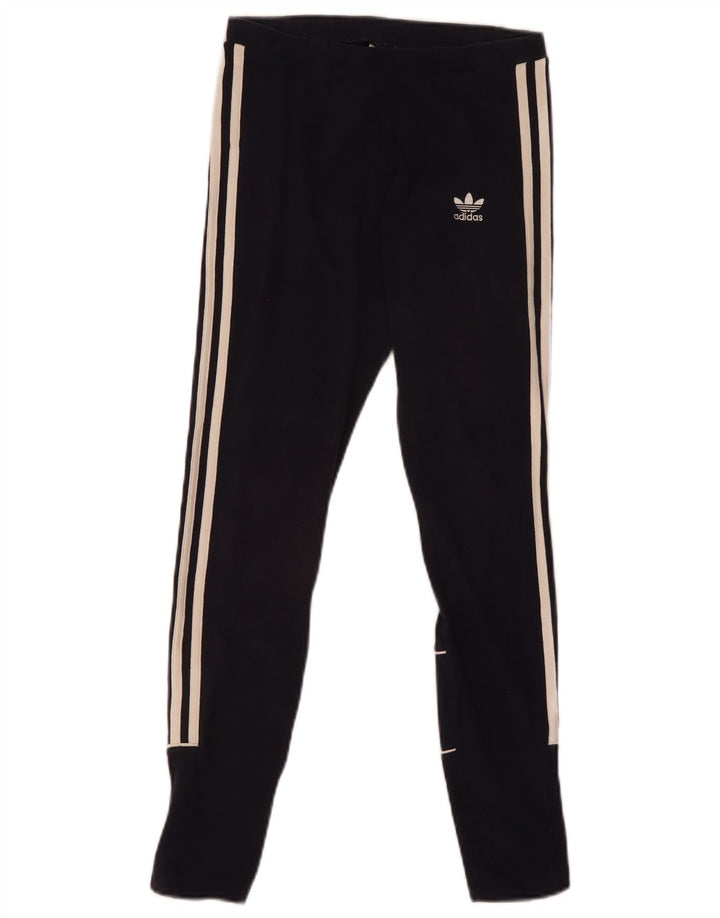 Leggings Adidas da donna UK 8 Small in cotone blu navy