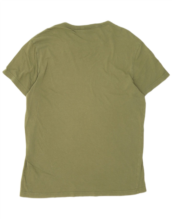 T-shirt grafica da uomo G-Star Top grande in cotone verde