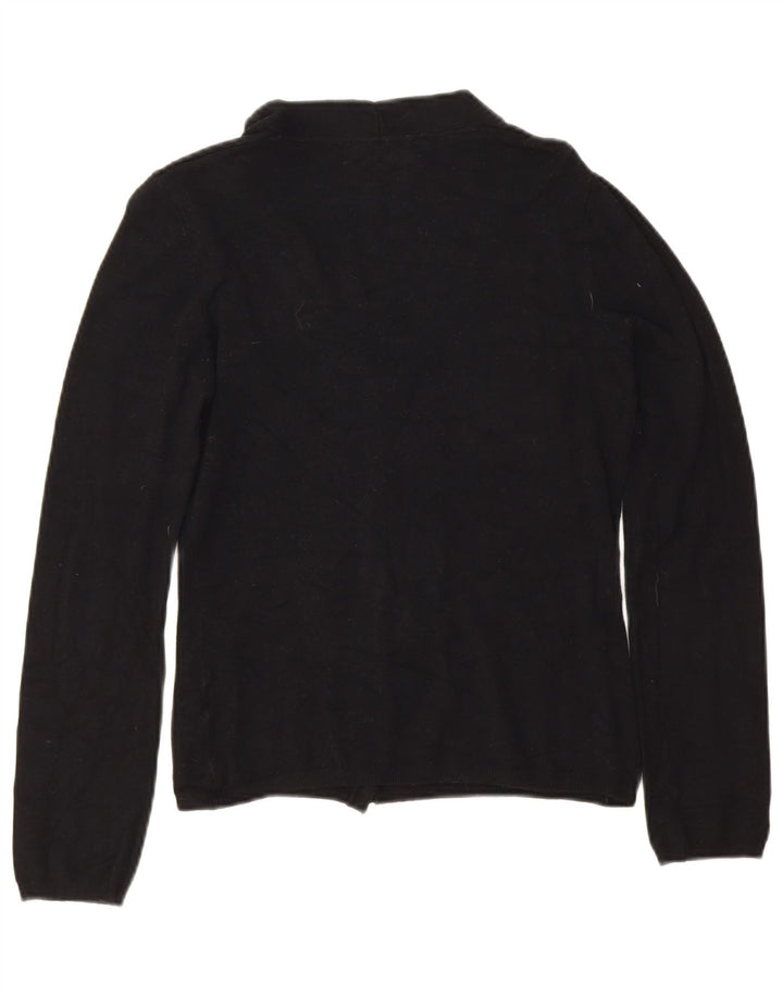 Maglione cardigan corto da donna Zara UK 12 medio nero
