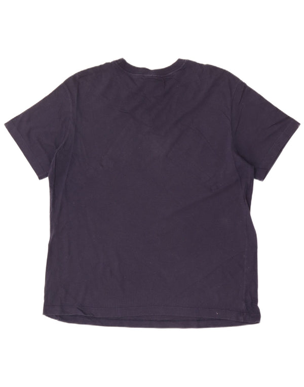 T-shirt grafica da uomo Nike Top in cotone blu navy medio