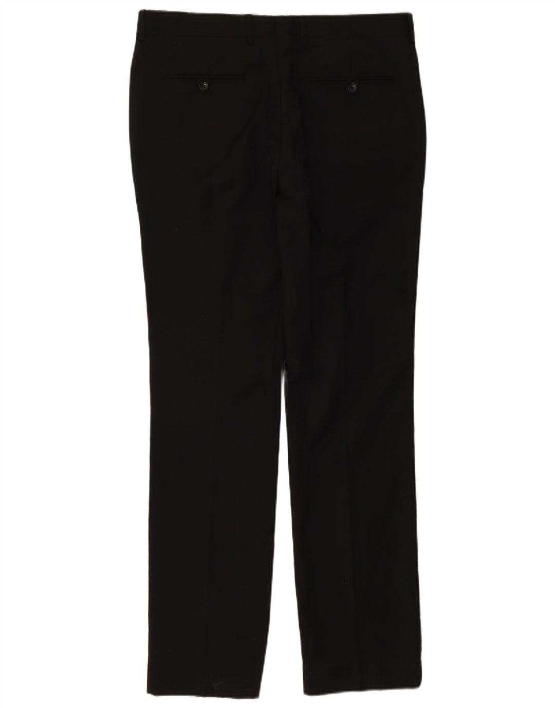 Pantaloni da abito slim da uomo Zara EU 44 Large W34 L34 poliestere nero