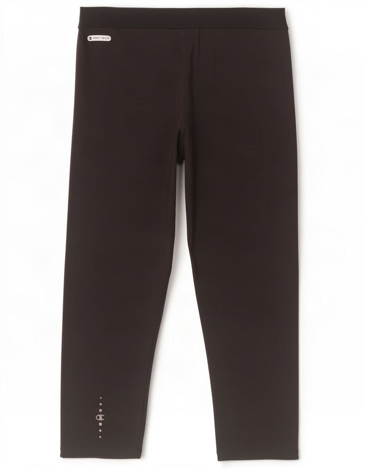 Leggings Capri con grafica da donna Champion UK 14 medio nero