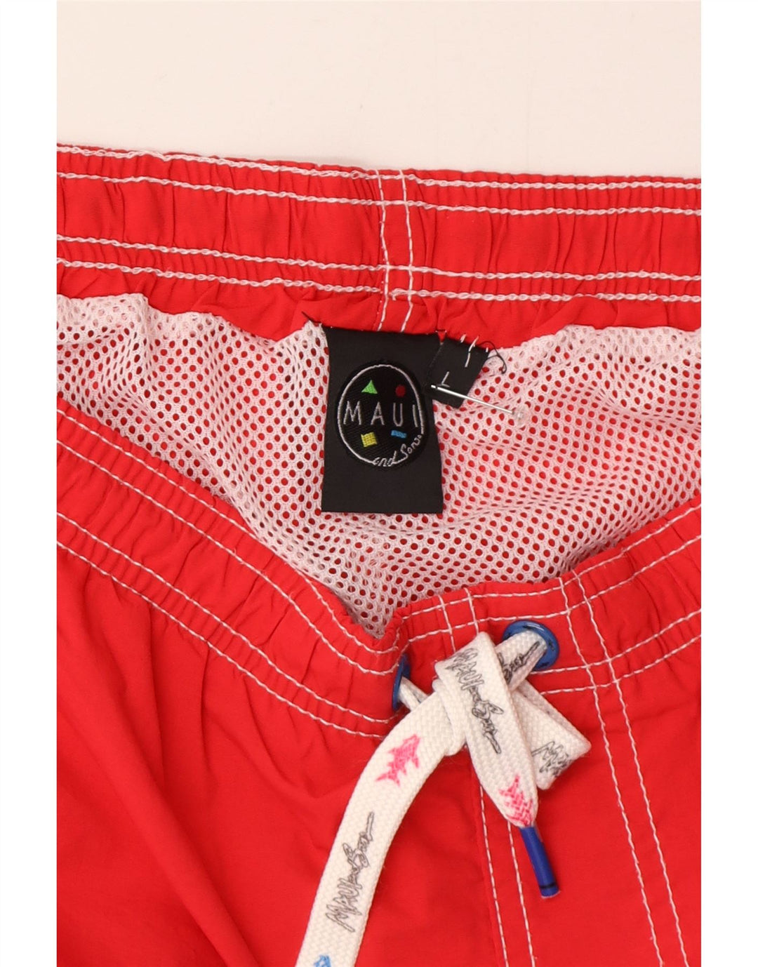 Pantaloncini da bagno da uomo Maui and Sons grandi rossi