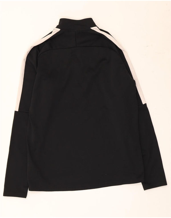 Maglia da tuta Nike Dri Fit con collo e zip da uomo, color block medio nero