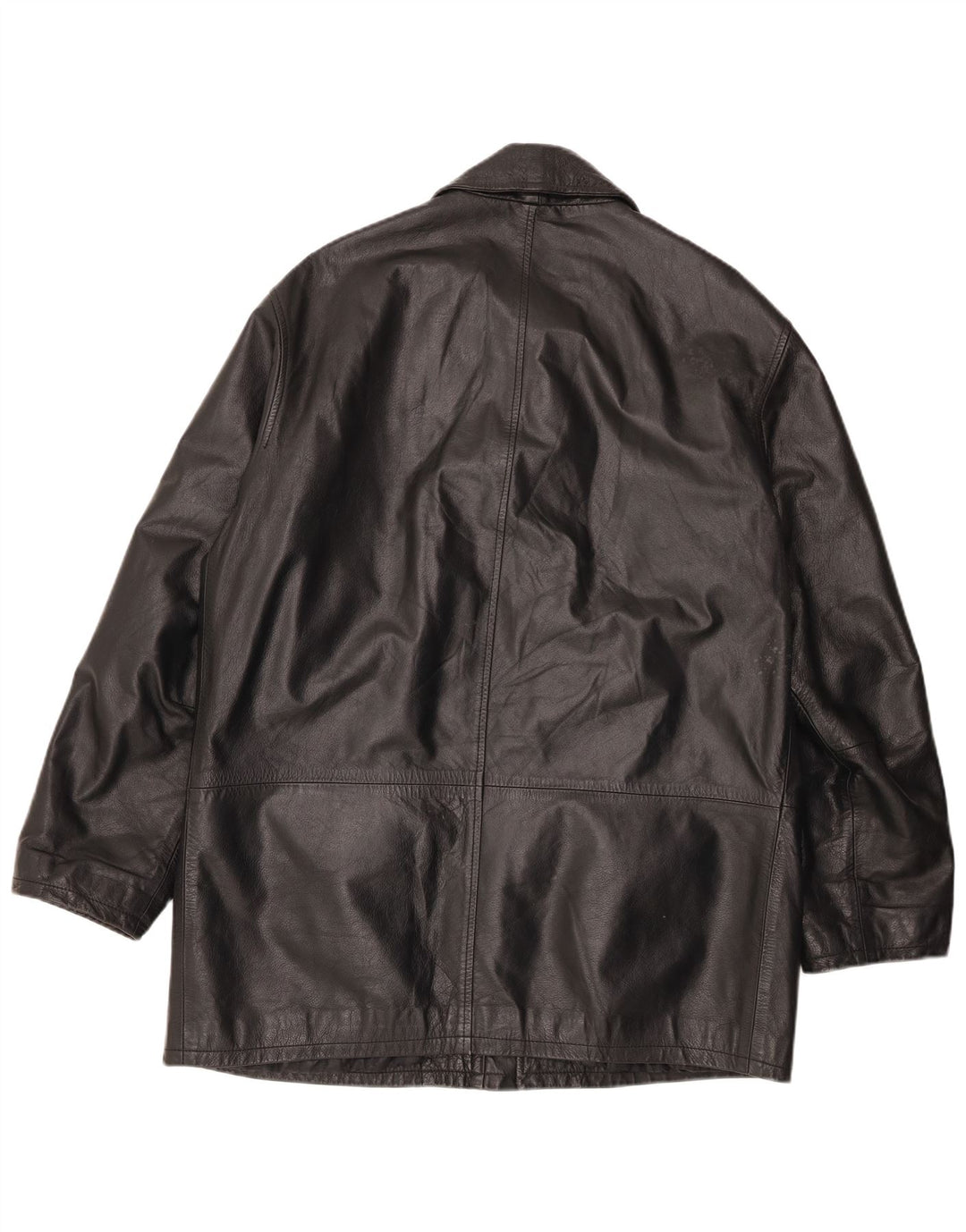 Giacca in pelle da uomo VINTAGE IT 50 Large in pelle nera
