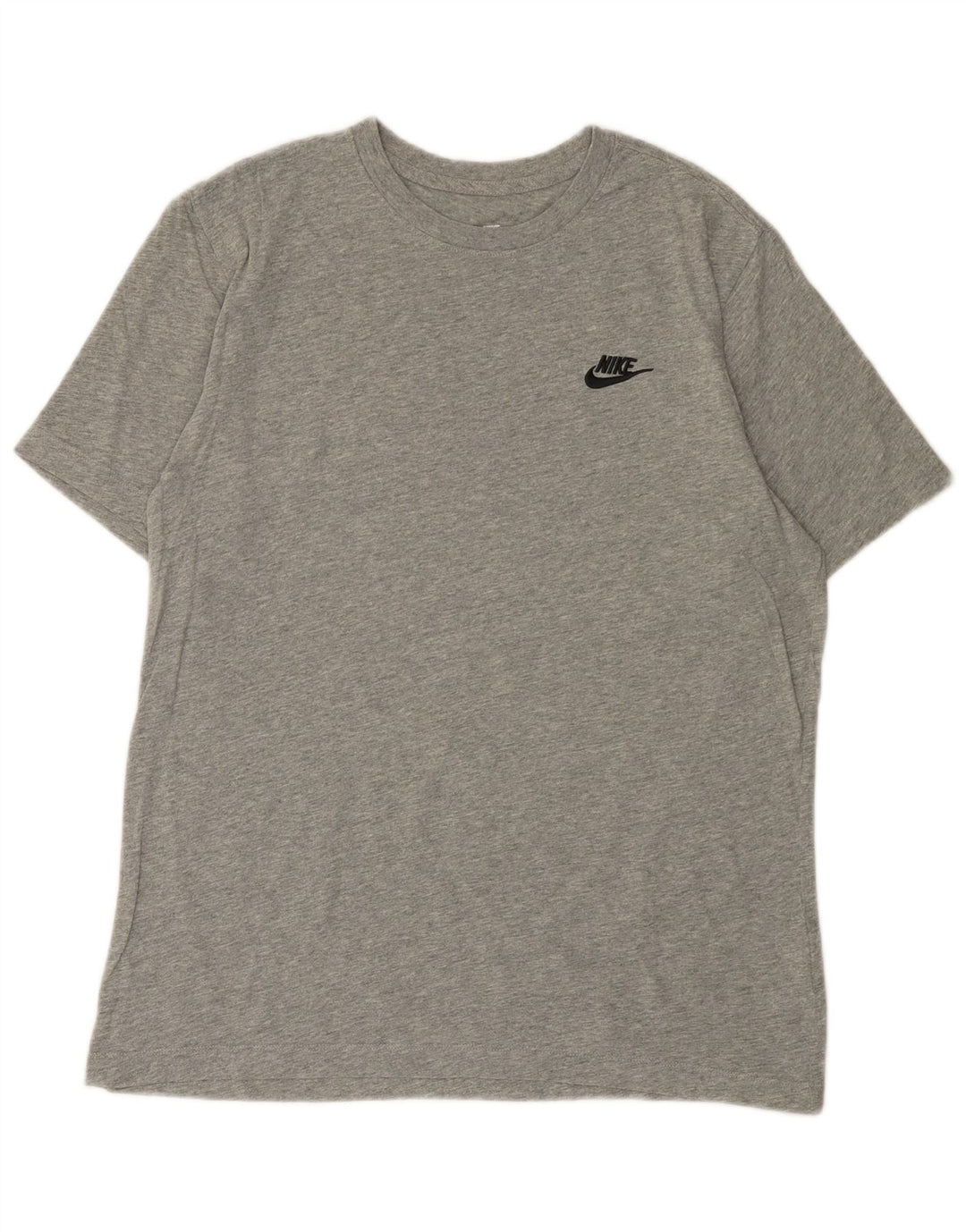 T-shirt da uomo NIKE Top in cotone grigio medio