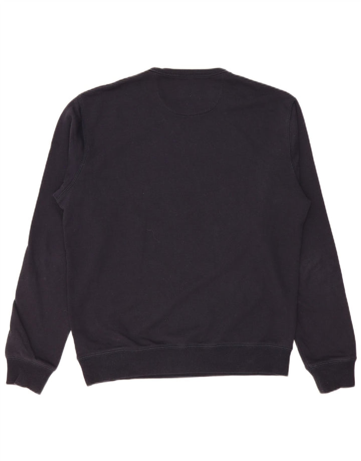 Felpa da uomo Farah Maglione grande in cotone blu navy