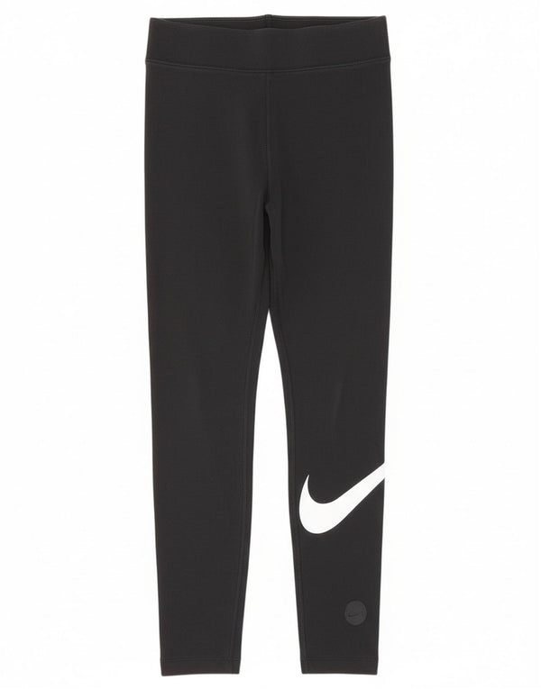 Leggings grafici da donna Nike UK 8 piccoli in cotone nero