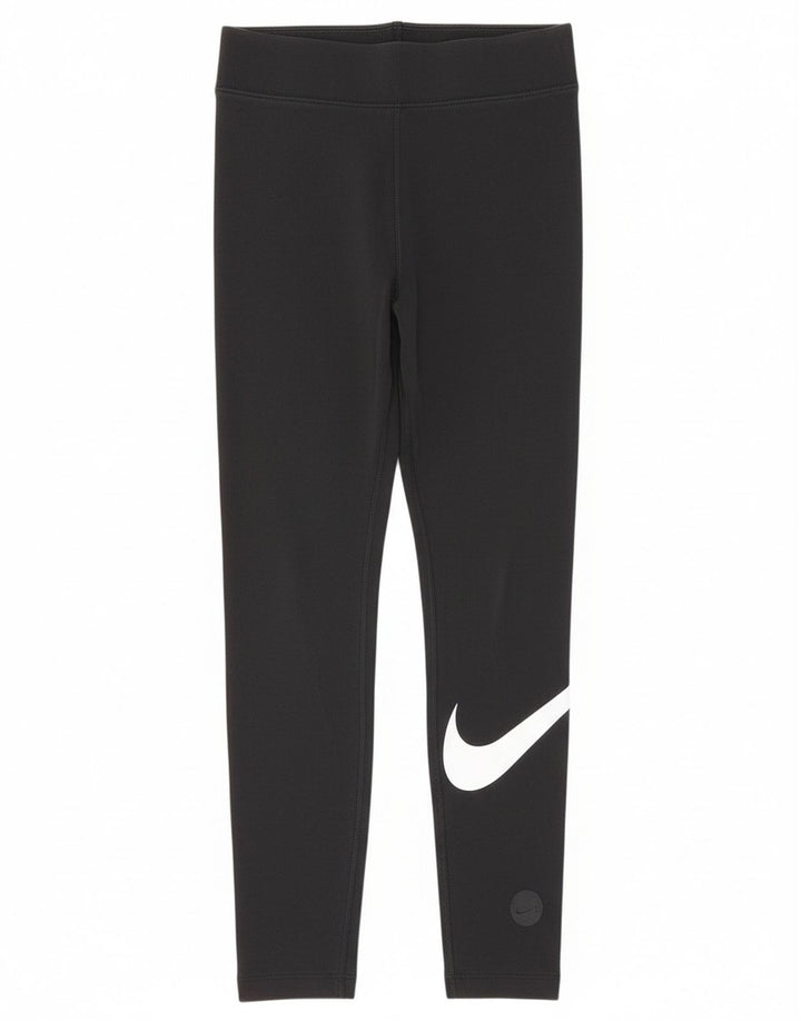 Leggings grafici da donna Nike UK 8 piccoli in cotone nero